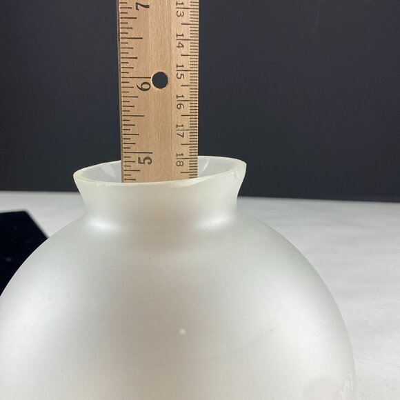 Frosted Glass Floral Design Lamp Shade Replacement Globe - Picture 9 of 9